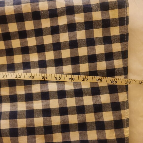 ASOS Blue & White Gingham Belted Midi Skirt Ruffled Waist Size US 14 UK 16 - Picture 15 of 15